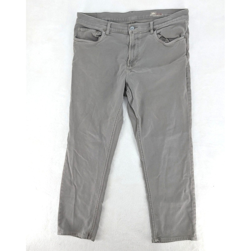 Faherty Brand 5-Pocket‎ Stretch Pants Grey 36/30